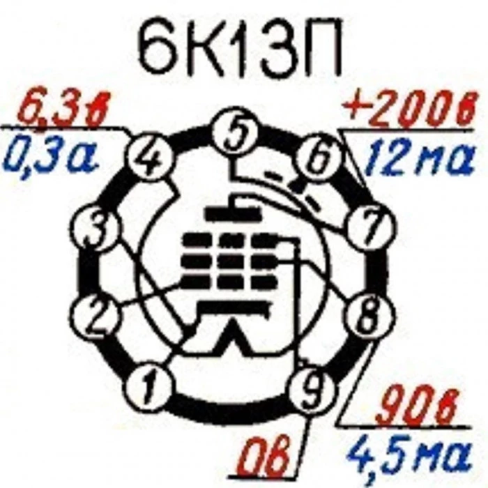 6К13П Радиолампа — фото