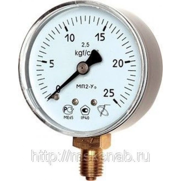 Вакуумметр технический ВП2-Уф (-0,1-0 mPa), кл. 2,5
