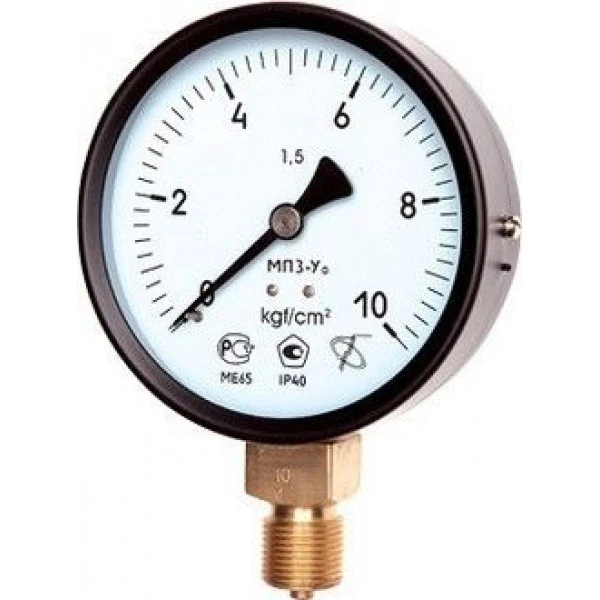 Вакуумметр технический ВП3-Уф ОШ, ФОШ (-0,1-0 mPa), кл. 1,5